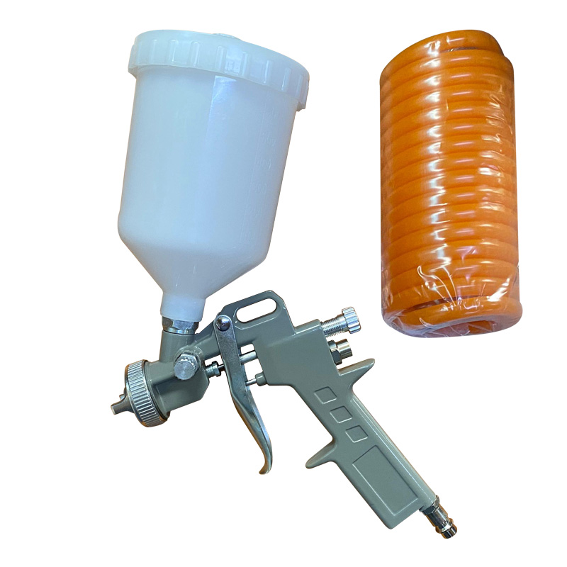 Kit Compresor 25L, doble conecxion, 3 metros manguera y pistola de gravedad