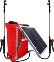 Aspersor electrico con panel solar 20 lts