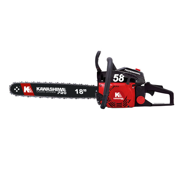 Motosierra profesional 58 cc con 2 barras y cadenas Oregon de 18 pulg