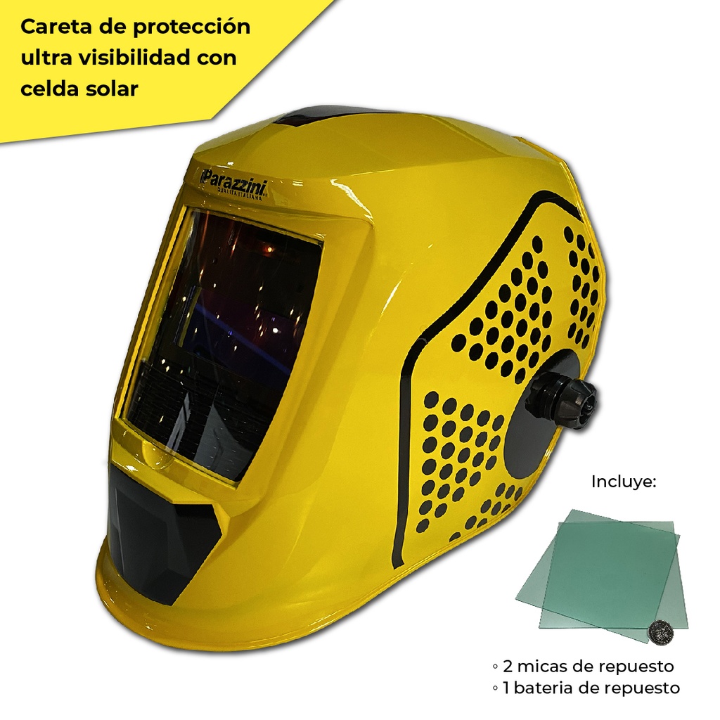 Careta proteccion ultra visibilidad celda solar