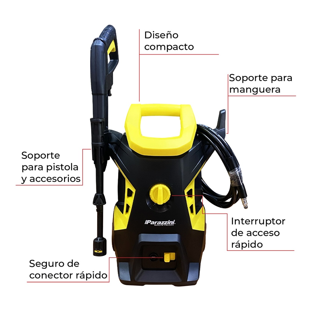Hidrolavadora eléctrica Parazzini 1880 Psi