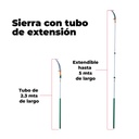 Sierra con tubo de extension