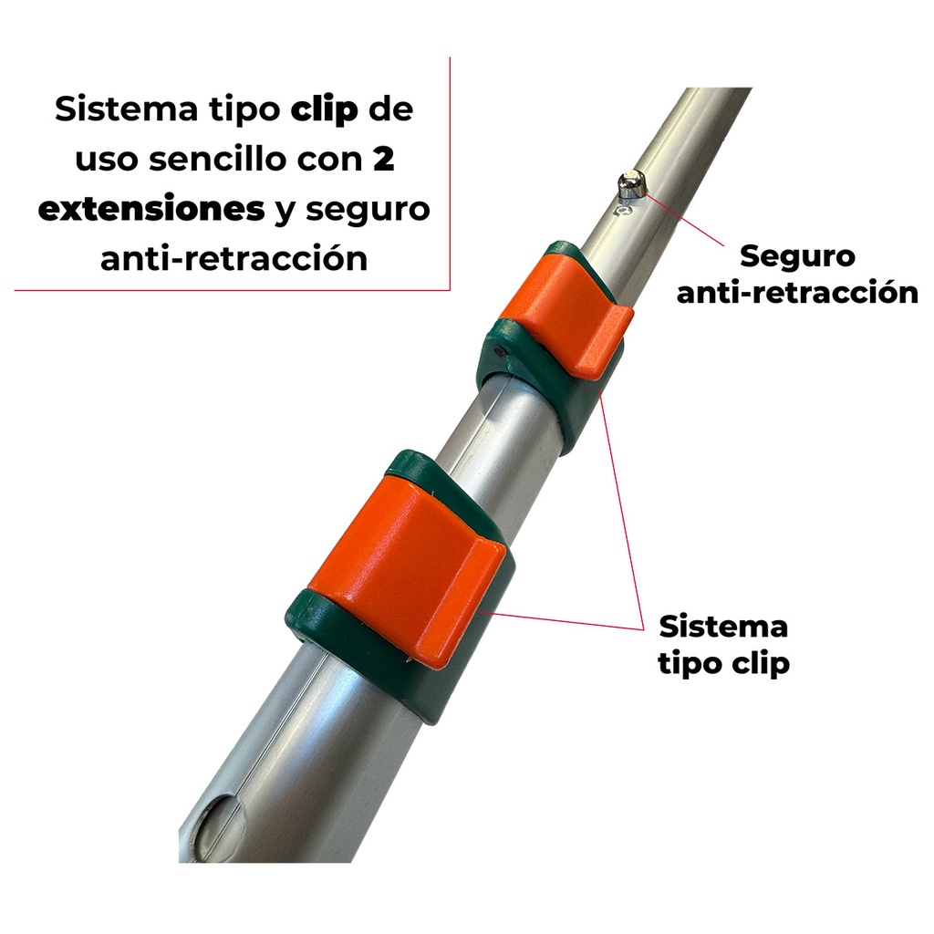 Sierra con tubo de extension