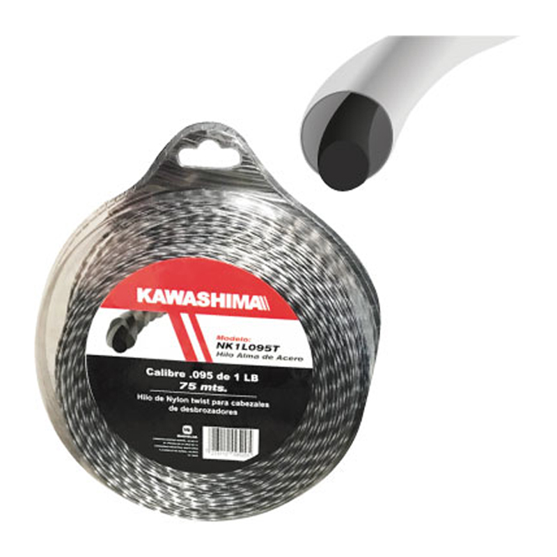 Hilo nylon 2.70mm x 15mts redondo blister