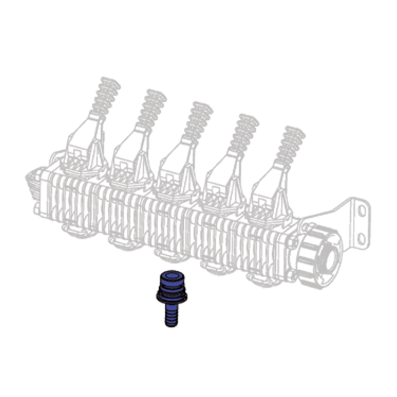 Conector 13 mm presion baja, presion: 20 bar 290 psi kit racores con juntas toricas para la conexion de los tubos de alimentacion de las barras a las valvulas de seccion RS/RD