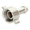 [AC1804(10)] Conector de bronce para manguera de alta presion 10 mm 3/8  1 pzs