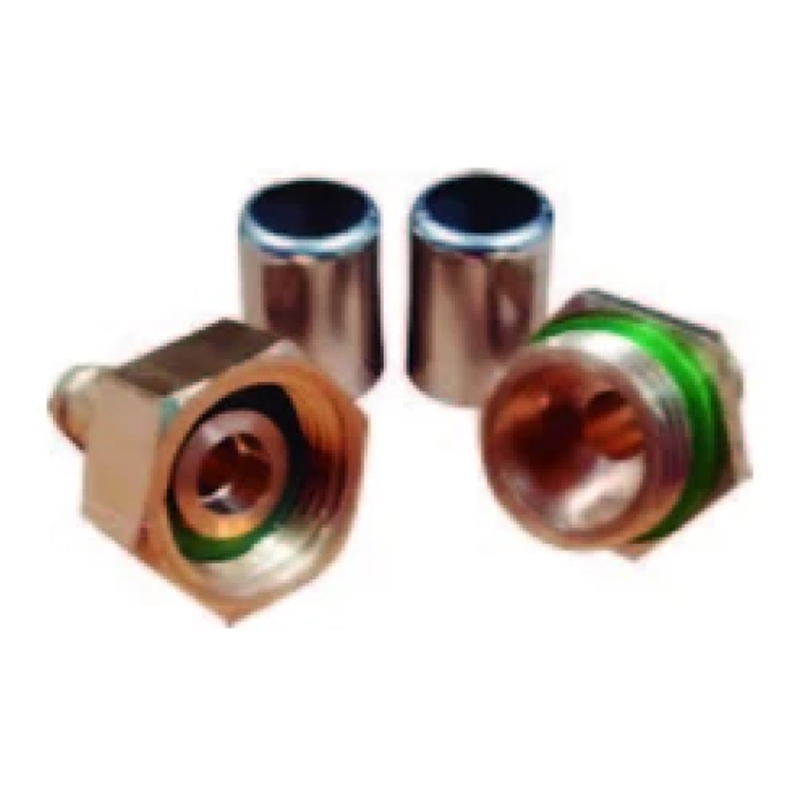 Conector y casquillo para manguera de alta presion de 10 mm 3/8 a 13.5 mm 1/2 Cont: 5 piezas