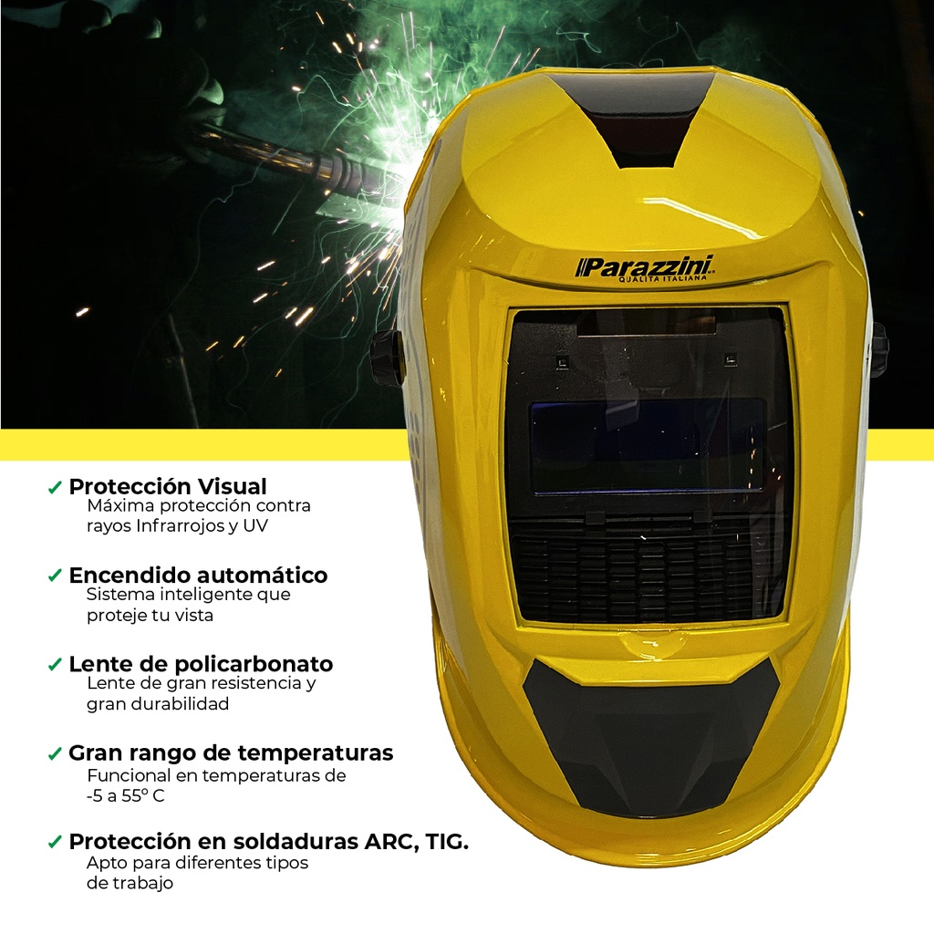 Careta proteccion ultra visibilidad celda solar