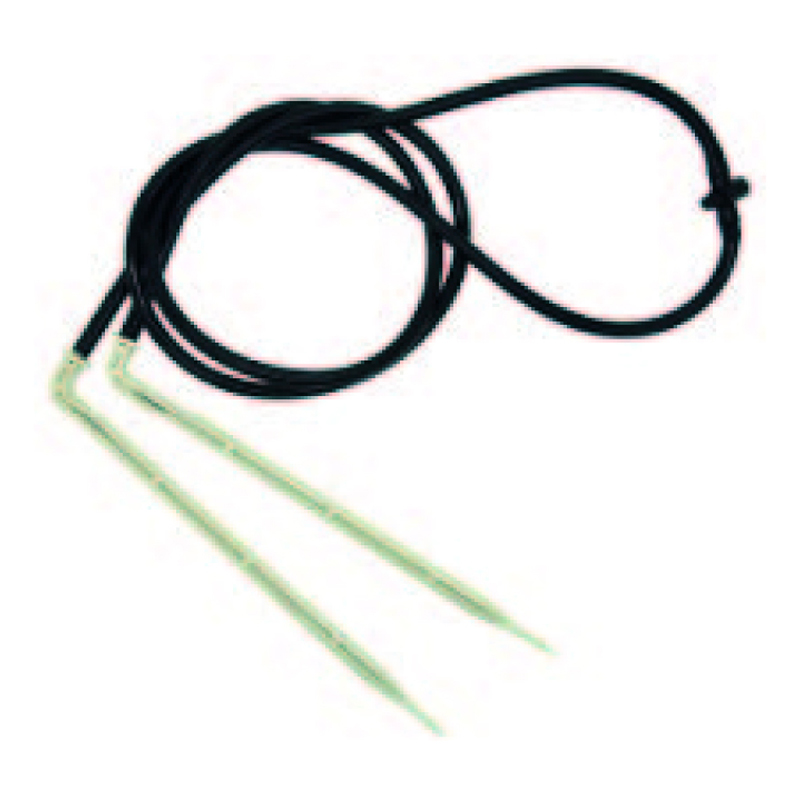 Spider con distribuidor de 2 salidas: microtubo 4 mm x 50 cm + estaca lisa de 15 cm de largo (2.2 lph) - bolsa con 10 piezas