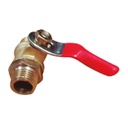 [25-76] Llave salida macho / macho valvula de 1/4 para parihuelas con motor 6.5 acero y bronce Cont: 1 pieza