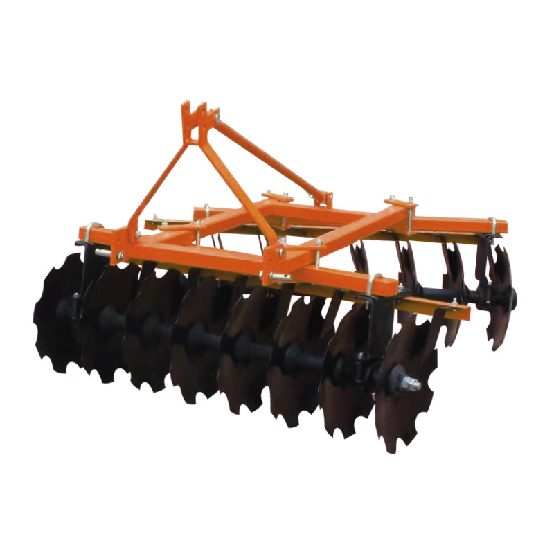 Rastra de enganche de 3 puntos de 16 discos de 1.5 metros de trabajo para tractor de 25-35 hp