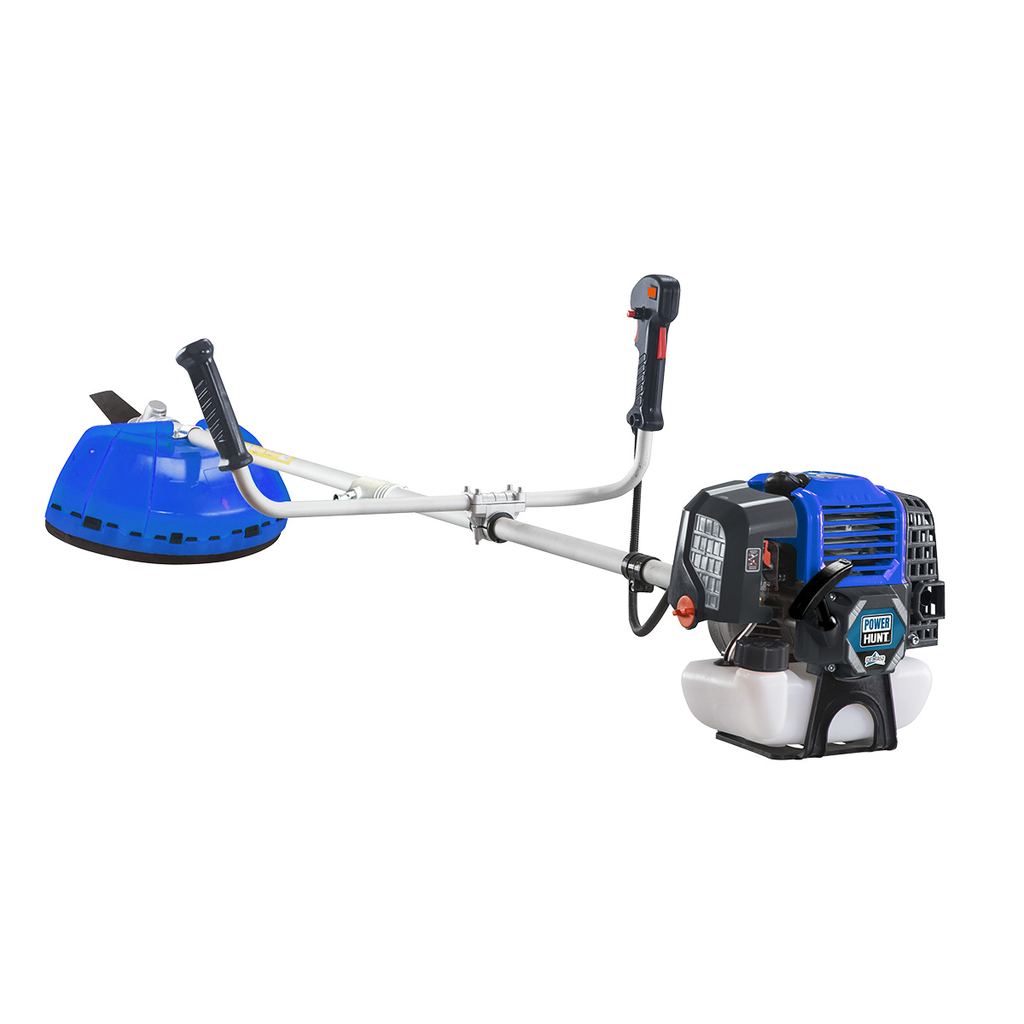 Desbrozador recto de 52 cc con cuernos y eje partido