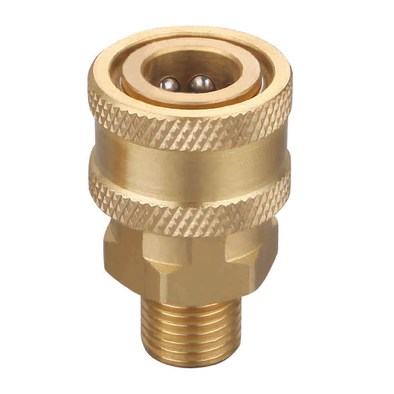 Conector rapido 1/4 pulg. rosca macho puntas de rociado alta presion