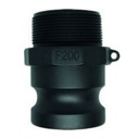 [CMP-F3] Acoplamiento camlock tipo F de polipropileno 3" de diametro (rosca BSP) - 1 pieza