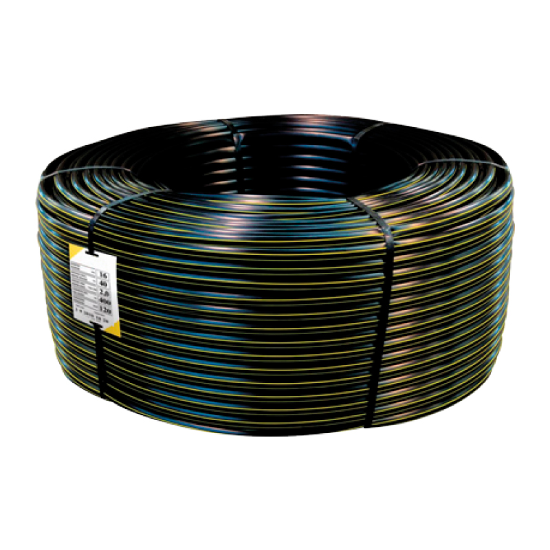 Manguera con gotero integrado autocompensado, anti sifon 1.5 lts/hrs / a cada 33 cm calibre 35 mil / 400 mts