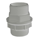 [S421.5] Adaptador para tanque 1-1/2" PVC cedula 80 (rosca macho) - bolsa con 9 piezas