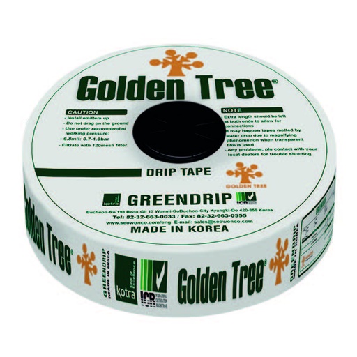 [GR015-130-20-2800] Cintilla GreenDrip tape 5/8 de pastilla