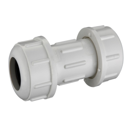 [M132.5] Cople de compresion 2-1/2" PVC cedula 40 - 1 pieza