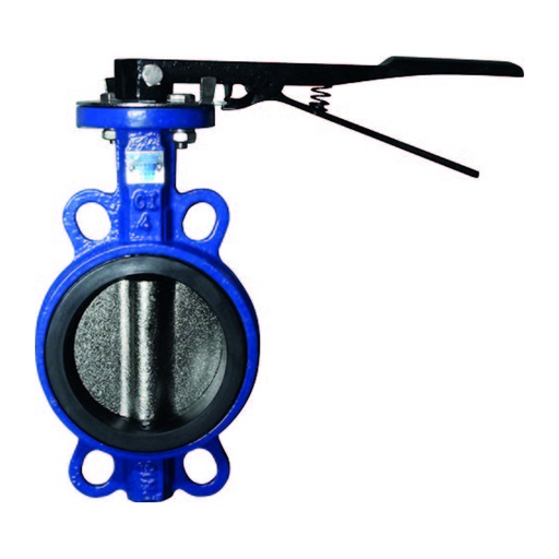 [DN04] Valvula mariposa metalica 4 pulg. metalica Material cuerpo valvula: Acero al carbon Material disco interno: Acero ductil Vastago: SS416 / Presion: PN16/Clase 150 Tipo de operacion: Manija / Conexion final: Bridada s