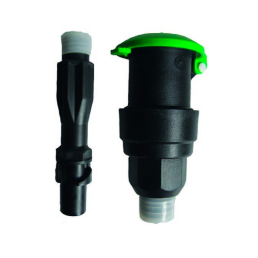 [6009-M1] Valvula conexion rapida 1pulg. conector macho 1pulg. rango presion 1 8 bar Cont: 1 pieza uso exclusivo agricola