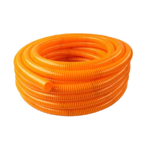 [RNO.1500] Manguera anillada rígida 1-1/2" naranja succión/descarga - rollo de 30 m