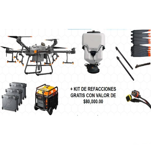 [005-276BF2] Drone DJI T30 con tanque de granulados y kit de refacciones