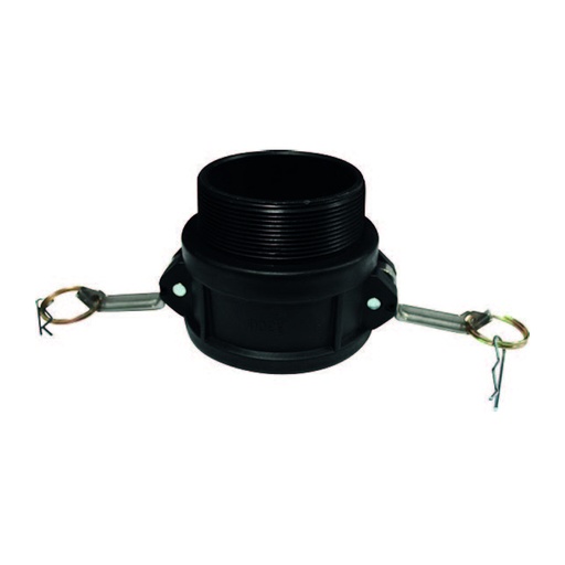 [CMP-B3] Acoplamiento camlock tipo B de polipropileno 3" de diametro (rosca BSP) - 1 pieza