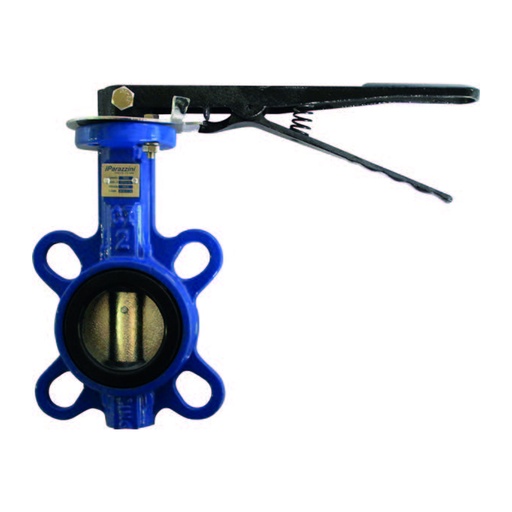 [DN02] Valvula mariposa metalica 2 pulg Metalica material cuerpo valvula: acero al carbon material disco interno: acero ductil vastago: ss416 / presion pn16/clase 150 tipo de operacion: manija / conexion final: bridada contenido 1 piezas