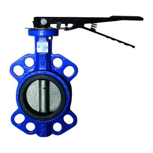 [DN03] Valvula mariposa metalica 3 pulg Metalica material cuerpo valvula: acero al carbon material disco interno acero ductil vastago ss416 / presion pn16/clase 150 tipo de operacion manija / conexion final: bridada contenido 1 piezas