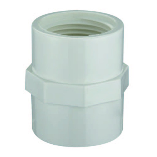 [M2502] Adaptador para cementar hembra de pvc cedula 40 2 pulg / 50 mm contenido 9 piezas