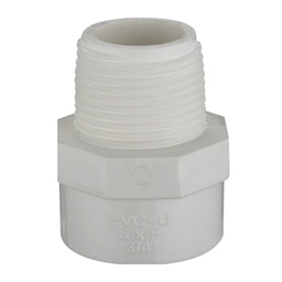 [M2702] Adaptador para cementar macho de pvc cedula 40 2 pulg / 50 mm contenido 15 pieza