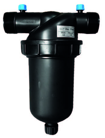 [T1750D120N] Filtro de discos 1-1/2" tipo T 120 mesh (rosca macho NPT) - 1 pieza