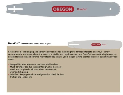 [288ATMD009] BARRA OREGON 28 PLG 3/8 .058 92 ESLABONES DURACUT SPROCKET 7
