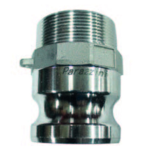 [CMA-F1N] Acoplamiento camlock tipo F de aluminio 1" de diametro (rosca NPT) - 1 pieza